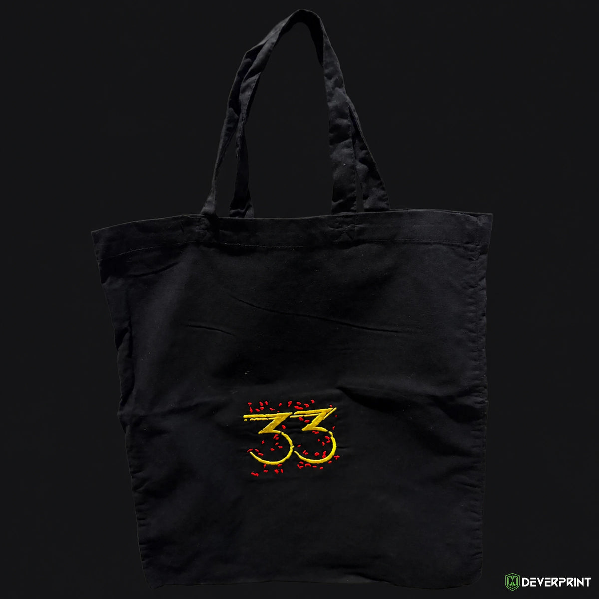Tote Bag Brodé 33 – Clair Obscur: Expedition 33 – Sac en toile brodé