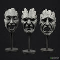 Lot de 3 Visages – Clair Obscur: Expedition 33 – Statues de collection 15 cm