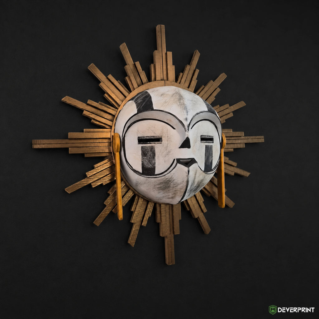 Masque Esquie 40 cm – Décoration murale inspirée de Clair Obscur: Expedition 33