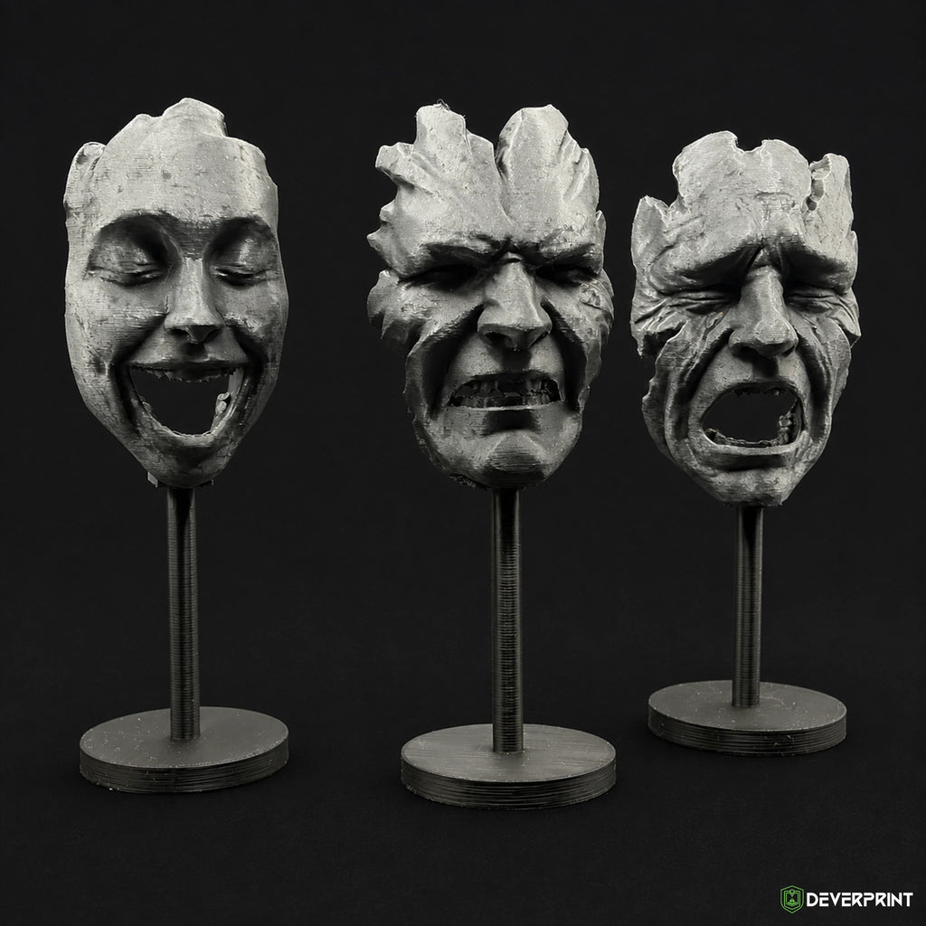 Lot de 3 Visages – Clair Obscur: Expedition 33 – Statues de collection 15 cm