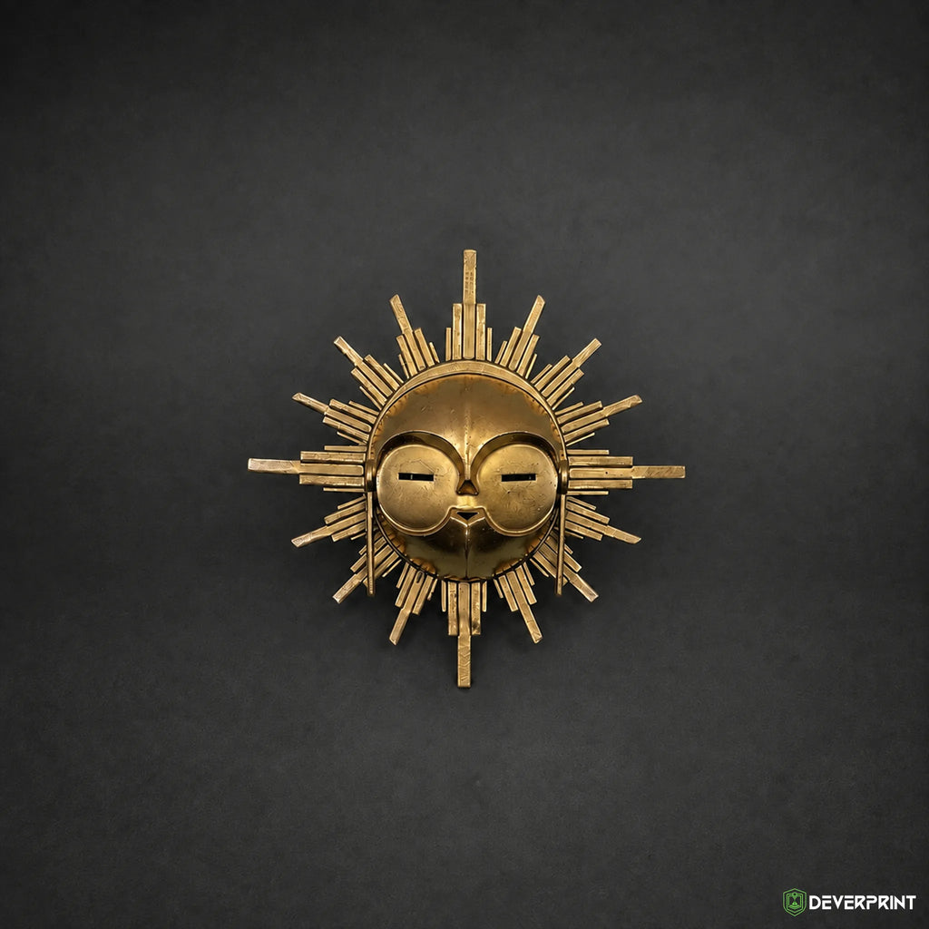 Broche Esquie en résine peinte – 6 cm